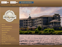 Tablet Screenshot of 1000islandsharborhotel.com